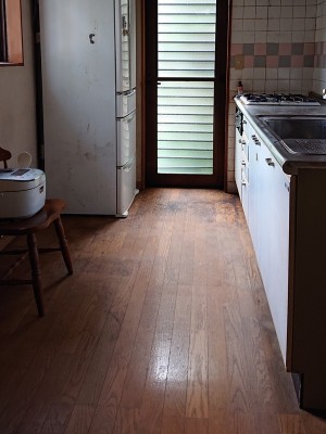 キッチン床リフォーム前 キッチン床リフォーム前