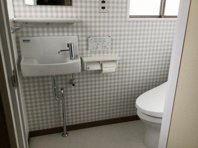 トイレ手洗いアフター